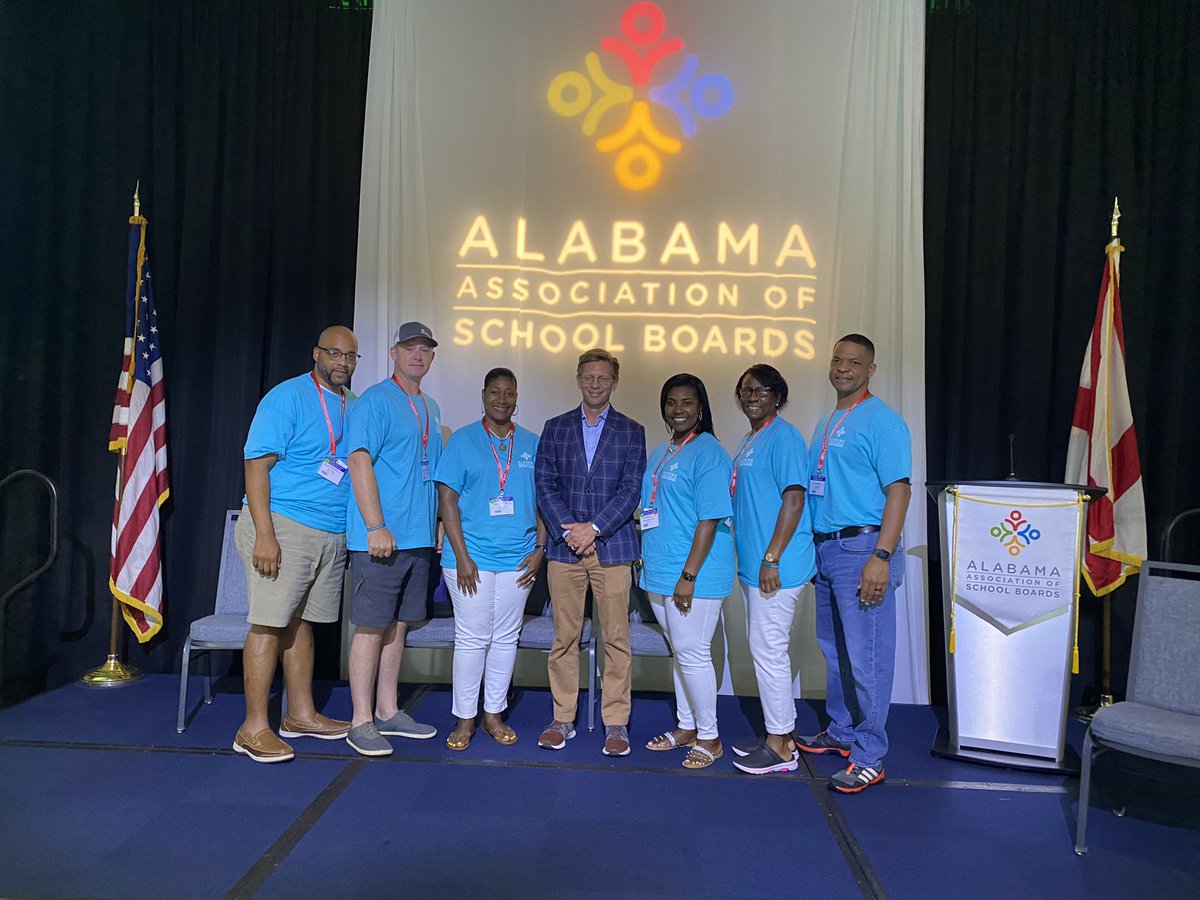 egmackey's tweet photo. Nice visiting with Board members from @PCBOE at the #AASBSummerConference https://t.co/DVA92yR1Nb
