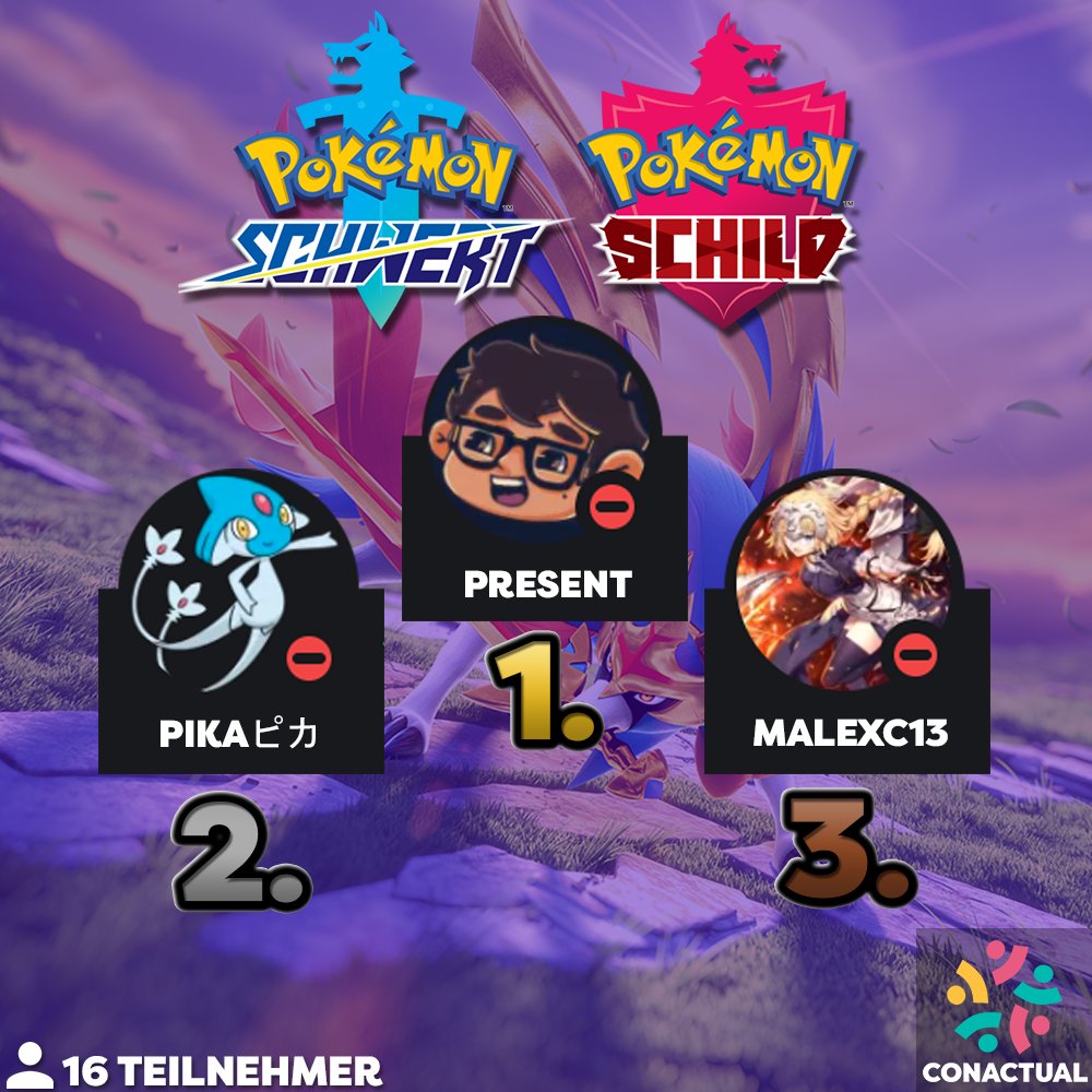 Ein mysteriöser Trainer hat sich unserem mysteriösen VGC Turnier gestellt und konnte dabei auch noch den ersten Platz nach Hause holen!

Danke an alle Teilnehmer ♥

Herzlichen Glückwunsch 🏆

1. @PresentLP_YT 
2. <a href="/Pika_VGC/">trobuz</a> 
3. @malexc13