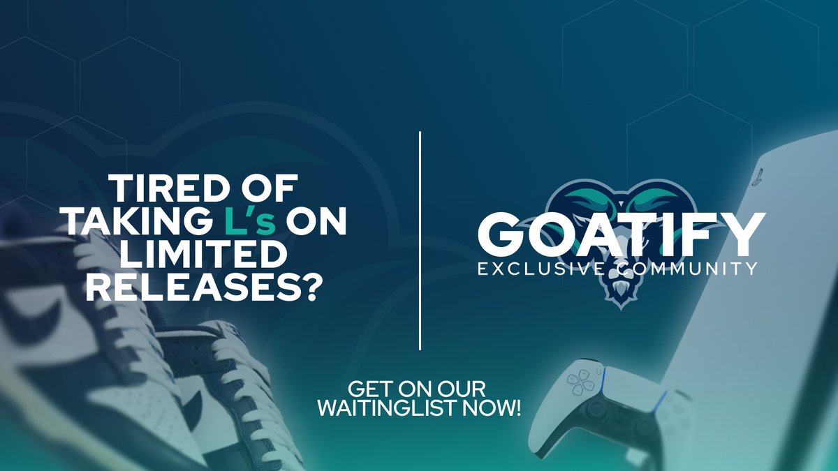 Goatify's Exclusive Waiting-List! 

Always wanted to be a part of our community? 🐐
Now is your chance! 
Join our waiting list and with a bit of luck, you'll soon be one of us. 🍀

- We check new entries regularly ♻️

goatify.io/waitlist/
