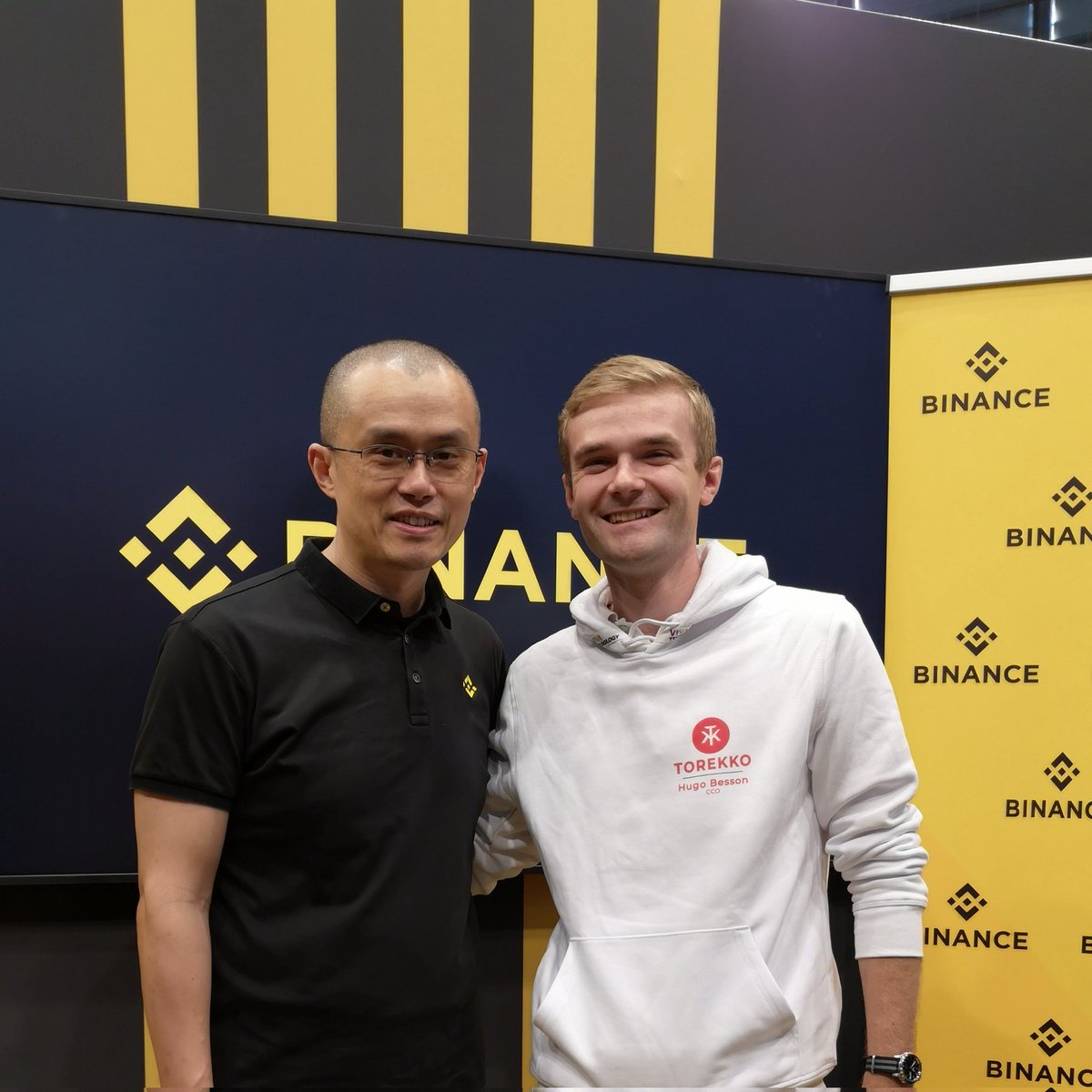 Today I had the honor to meet sir <a href="/cz_binance/">CZ 🔶 BNB</a>
Thanks for having <a href="/torekkocom/">Torekko</a> at the #Binance stand at #VivaTech2022 in Paris!
