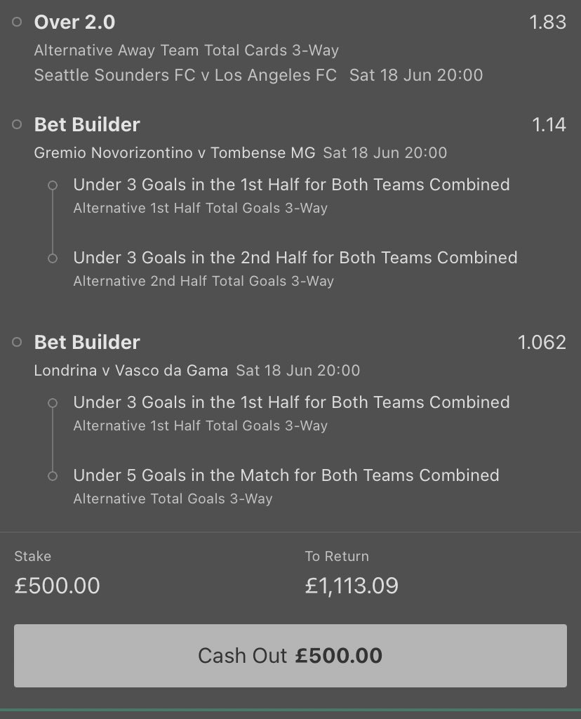 If this bet wins I’ll giveaway £100 to someone who likes this tweet ❤️

USA 🇺🇸/ Brazil 🇧🇷/ Argentina 🇦🇷 

20:00 ⏰

£500 returns £1,113.09 💰