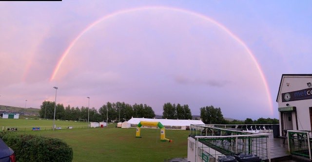 Amazing rainbow 🌈 here in Wales as the day ends #samworthbrothers #SBCC2022