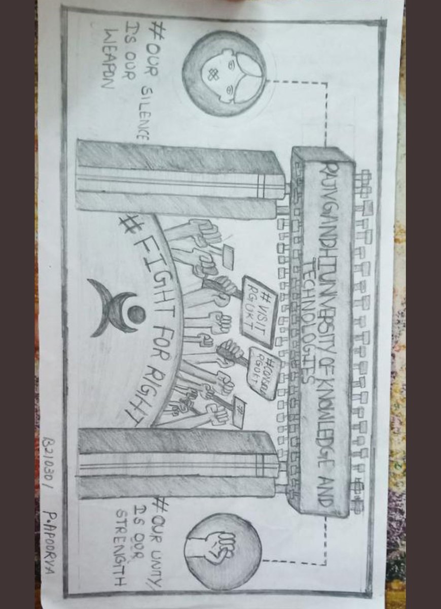 ajaytweeets's tweet photo. Some of the art work by students of RGUKT Basar in the protest ...

@sgc_rguktb
#VisitRGUKT #ConsiderRGUKT https://t.co/tXOoH1tmjD