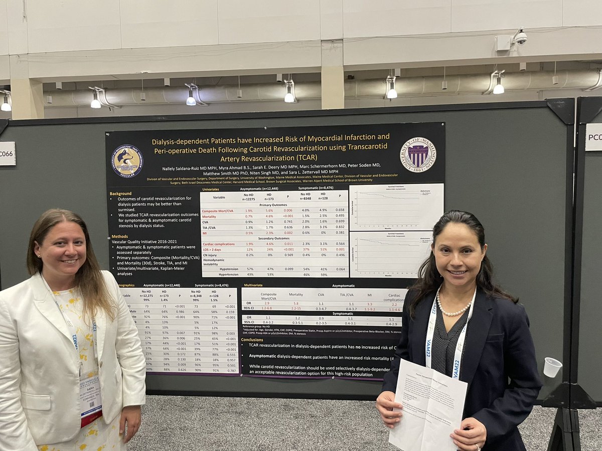 UWVascsurg's tweet photo. Congratulations Dr Saldana Ruiz- best poster in cerebrovascular category at #VAM22. Now to the final round!!! @NSaldanaRuizMD @SZettervallMD https://t.co/Rc85mFtLU1