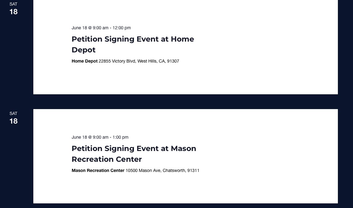 WEST HILLS AND CHATSWORTH...LETS GO! FINAL PUSH TO GET THE CUSHION WE NEED FOR THE RECALL OF GASCON!!!!