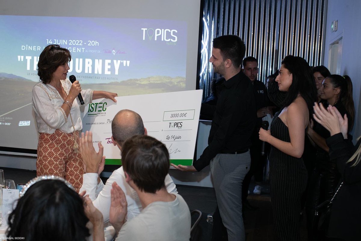 TOPICSbyISTEC's tweet photo. Merci à la Présidente de l’association Toutes à l’école, Tina Kieffer, d’avoir été présente ainsi que nos convives pour le soutien apporté à cette cause.

 Crédits photos : @JallalSeddiki 

#TopicsEvent #ISTEC #MEC #TopicsbyIstec #Toutesalecole  #Event #ISTEC https://t.co/V8ptvH2eck