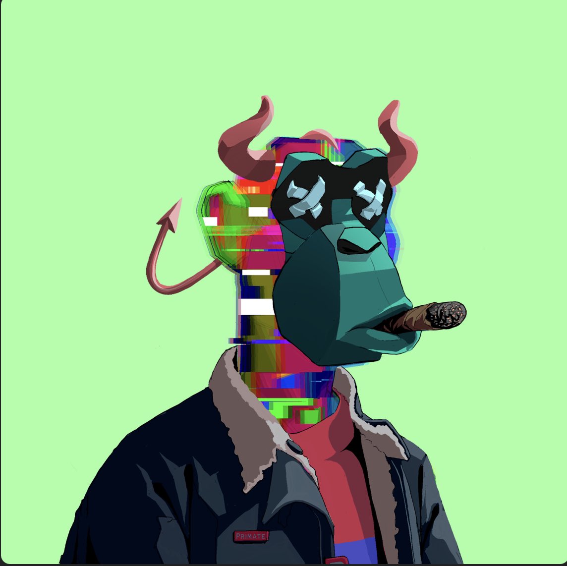 #GLITCHGANG WYA?! OUT CHEER LOOKIN LIKE <a href="/CryptoVonDoom/">VonDoom ☕️</a>!!
<a href="/Primatesnft/">Primates🌿</a> #JNGL