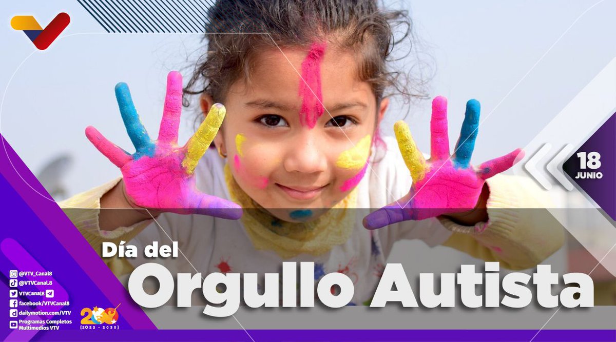 #EFEMÉRIDES
Tu sabías🤔q un día como hoy se da el Día Mundial del Orgullo Autista, a fin d disminuir la discriminación y fomentar la aceptación hacia las personas que presentan esta condición.
Ayudemos lo son hanos igual q todos

#LlegóMaduro
<a href="/hojillasilva/">Mario Silva</a>
