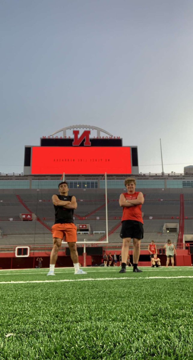 TannerFuller10's tweet photo. Had an amazing time at @HuskerFBNation camp! Got to have some great conversations with both players and coaches and was able to improve my skills. @nexgenscouting @MsPatriots @coach_frost @Coach_Wiz3 @nolanfeller https://t.co/boNm8XirAL
