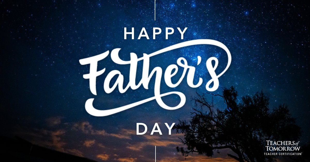 "A father is someone you look up to no matter how tall you grow" ⭐ Teachers of Tomorrow is celebrating fathers all weekend. We are thankful to all the dads who make the impossible… possible! 👨🏻👨🏽👨🏾 💪🏼

.
#HappyFathersDay #Holiday #Teachers #TeachersofTomorrow #ThankYouDad