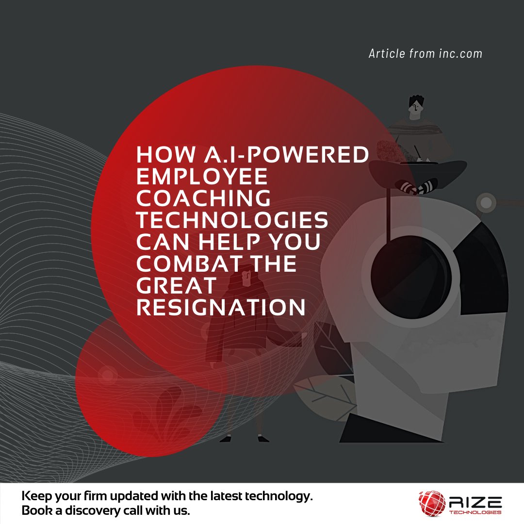rize_tech's tweet image. The advent of AI-powered employee coaching technologies in the enterprise presents a real opportunity for companies to change the game. inc.com/oleg-rogynskyy… #technews #techupdates #techforlaw #EmployeeCoaching #TechLeadership
