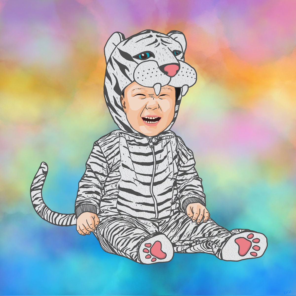 힘을 내요 호랑이
힘내자 2022🐯 
호랑이 기운을 다시 한 번 뿌려봅니다!
🐯 👶 🐯 
opensea.io/assets/matic/0…