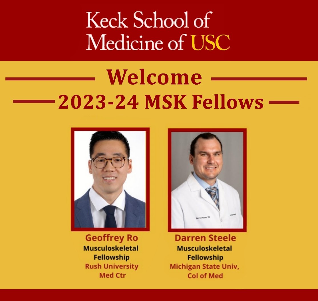 Welcome to the incoming 2023-24 Musculoskeletal Fellows! Can't wait to start working with you!  @TheNRMP #Fellowship #TheMatch #FellowsMatch