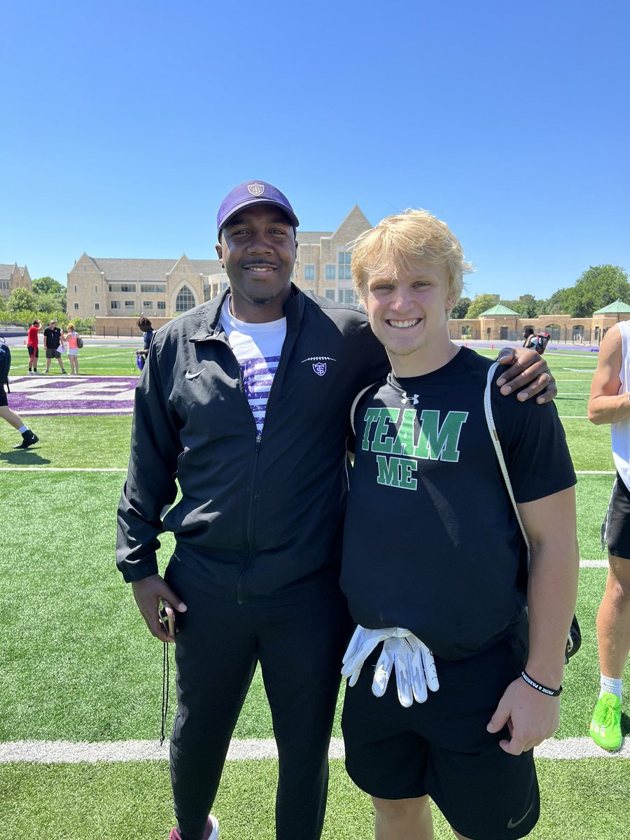 Had a great experience at the University of Saint Thomas camp! Thank you for the opportunity to learn and compete <a href="/Coach_Caruso/">Coach Glenn Caruso</a> <a href="/CoachDodson13/">Coach Dodson 🏈 🗺️🧗🏿‍♂️🏆</a> @MArmstrong_UST @Coach_WatkinsST <a href="/coachrdodge/">Riley Dodge</a> <a href="/SLC_Recruiting/">Southlake Carroll FB Recruiting</a>