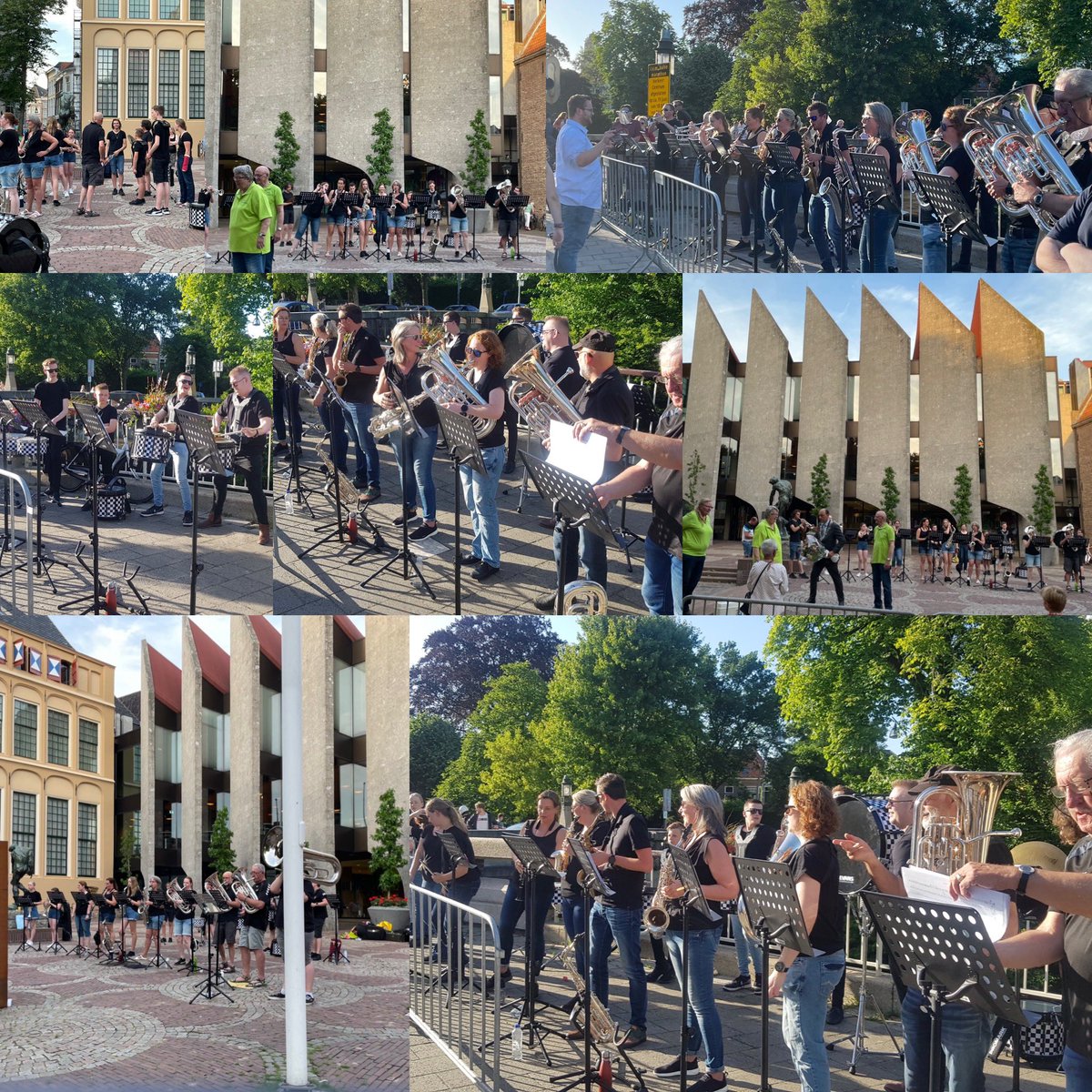 Het is even stil geweest op de socials maar wij zaten niet stil. 
Zaterdag 11 juni mochten wij muziek verzorgen bij de halve marathon van Zwolle en vrijdag 17 juni mochten we op het bordes van de burgermeester staan tijdens de avond4daagse van Zwolle. 

3 juli de volgende 💙