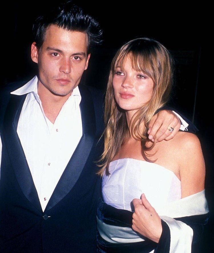 Johnny Depp and Kate Moss, 1995.