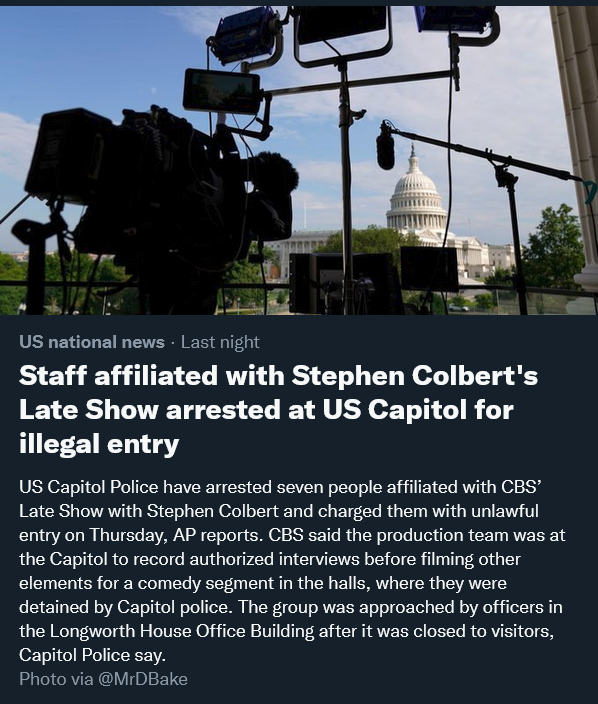 DashHxtchner's tweet photo. so @CBS  
Are you still going to allow this asshat to have a show? OH! Right. You all WANTED the gop to win. So sedition was the next step. That way you can keep up with your bullying and hate and sexual harrassment of employees and NEVER GET CALLED ON IT. https://t.co/rdNbhKe4wL