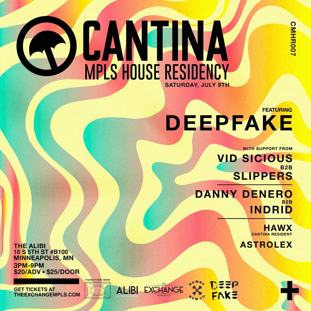 Coming up!!

Next Saturday we are teaming up with <a href="/SIMshows/">SIMshows</a> to bring you a late night party at North Loop Studios.  Music from 9pm - 7am!!

After that we are back on our daytime tip!  We got the legends in the making, DEEPFAKE, and some dope local talent!!

#housemusicalldamnday