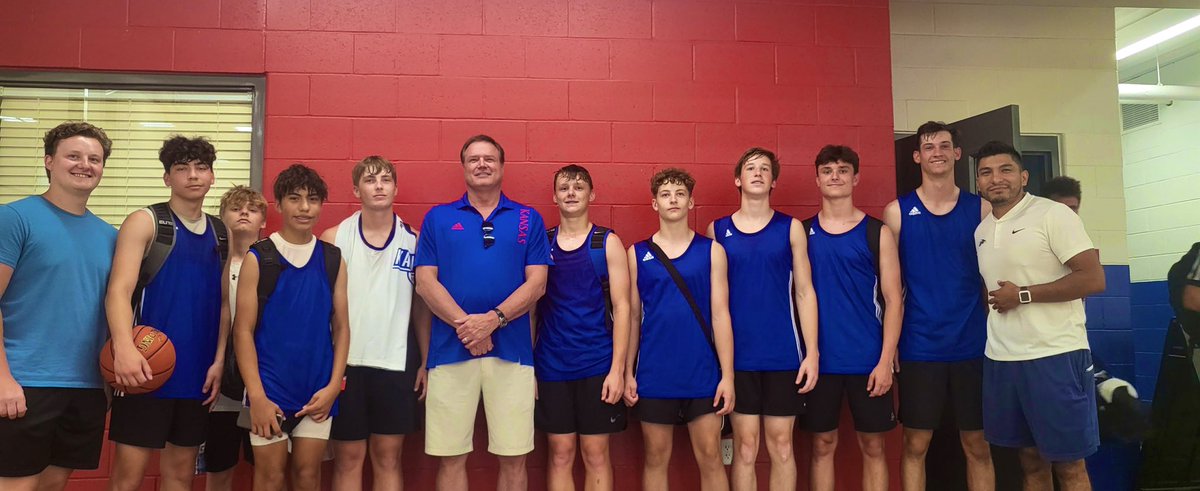 TIS_MensBB's tweet photo. Fought hard and secured the 𝐖in during our second game of the day! We are getting better 🏀💪🏽

We had the pleasure of talking with @CoachBillSelf https://t.co/suBXdPhE8o