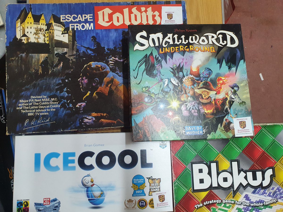 HerefordBgamers's tweet photo. 3 free loans from our #HBCommunityLibrary. 400 games to borrow! #Hereford @herefordtimes #tabletops #boardgames #positivehereford #gamesnight 

https://t.co/vgrPwX06Jt https://t.co/cJFTlTjuCM