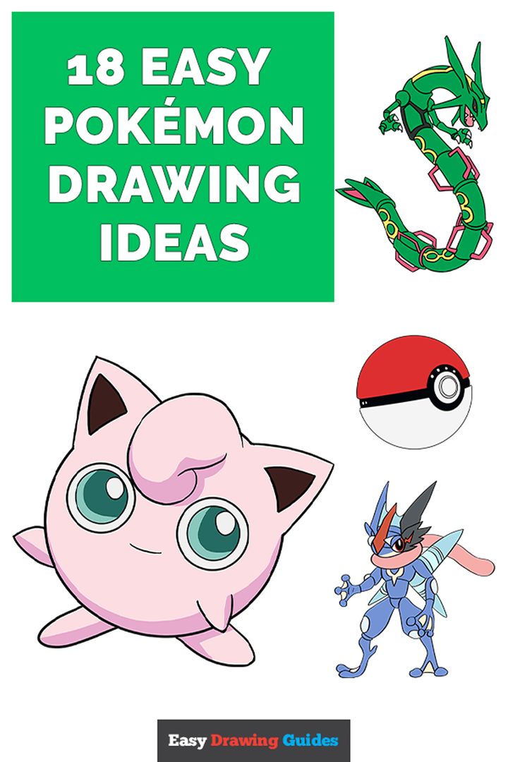 Easy Drawing Guides on Twitter "18 Cute and easy step by step Pokémon
