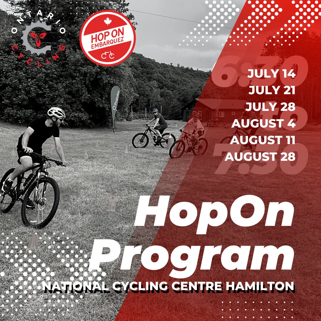 This exciting learn to ride opportunity will show case the HopOn programming to your community over 6 exciting fun filled 60 minute sessions. Join us today &amp; #HopOn.

Registration ➡️ ow.ly/rXfR50JAjXF

#OntarioCycling #OC #HopOn #CyclingCanada #NCCH <a href="/ncch01/">NCCH</a> <a href="/CyclingCanada/">Cycling Canada</a>
