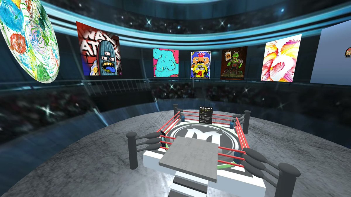 MORBSMEDIA's tweet photo. 🎯 WAX ATTAX 4 
VR ART EXHIBIT IS LIVE!!
https://t.co/1M0ObxQqTs

FREE TO ATTEND

10 WAX ARTISTS
2 WAX NFTS
FREE POAP NFT SIgn up inside!

DESKTOP, MOBILE OR VR HEADSET

brought to you by 
@MORBS15
 &amp; $MORBS token

@WAX_io @neftyblocks @nfthiveio
 #WAX #WAXwednesday #waxfam https://t.co/i4Obgpv94I