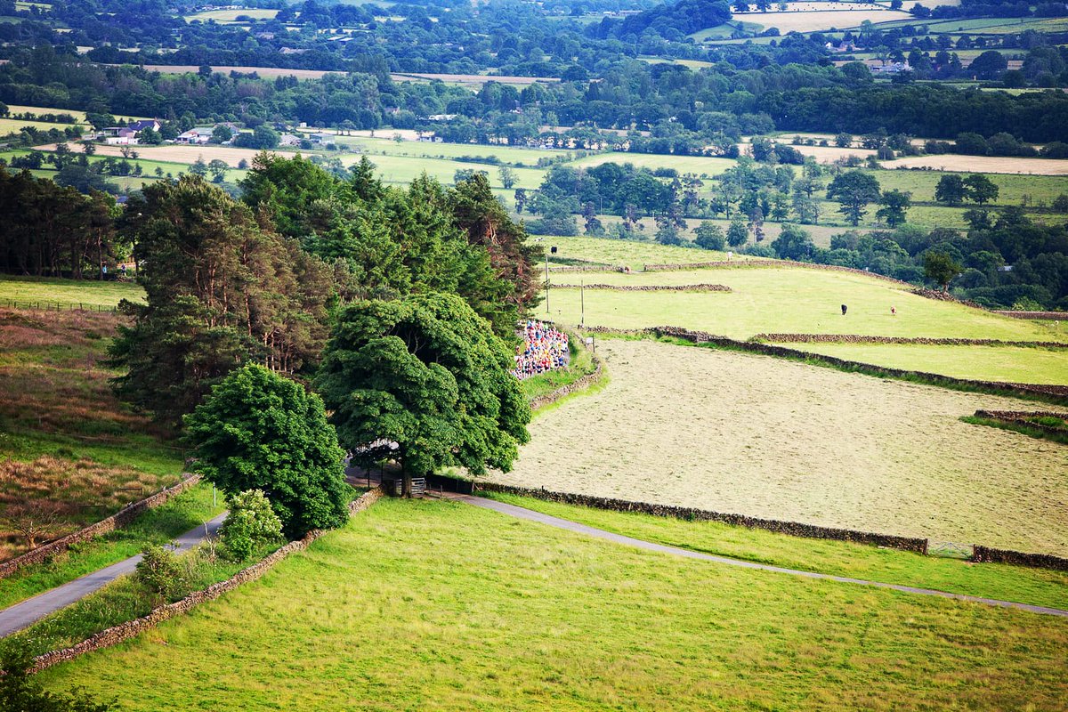 MoorlandsAc's tweet photo. Overhead shot of the start of the Summer Series Roaches Race 2022 🏃‍♀️🏃‍♂️ https://t.co/U7fdKqTiOk