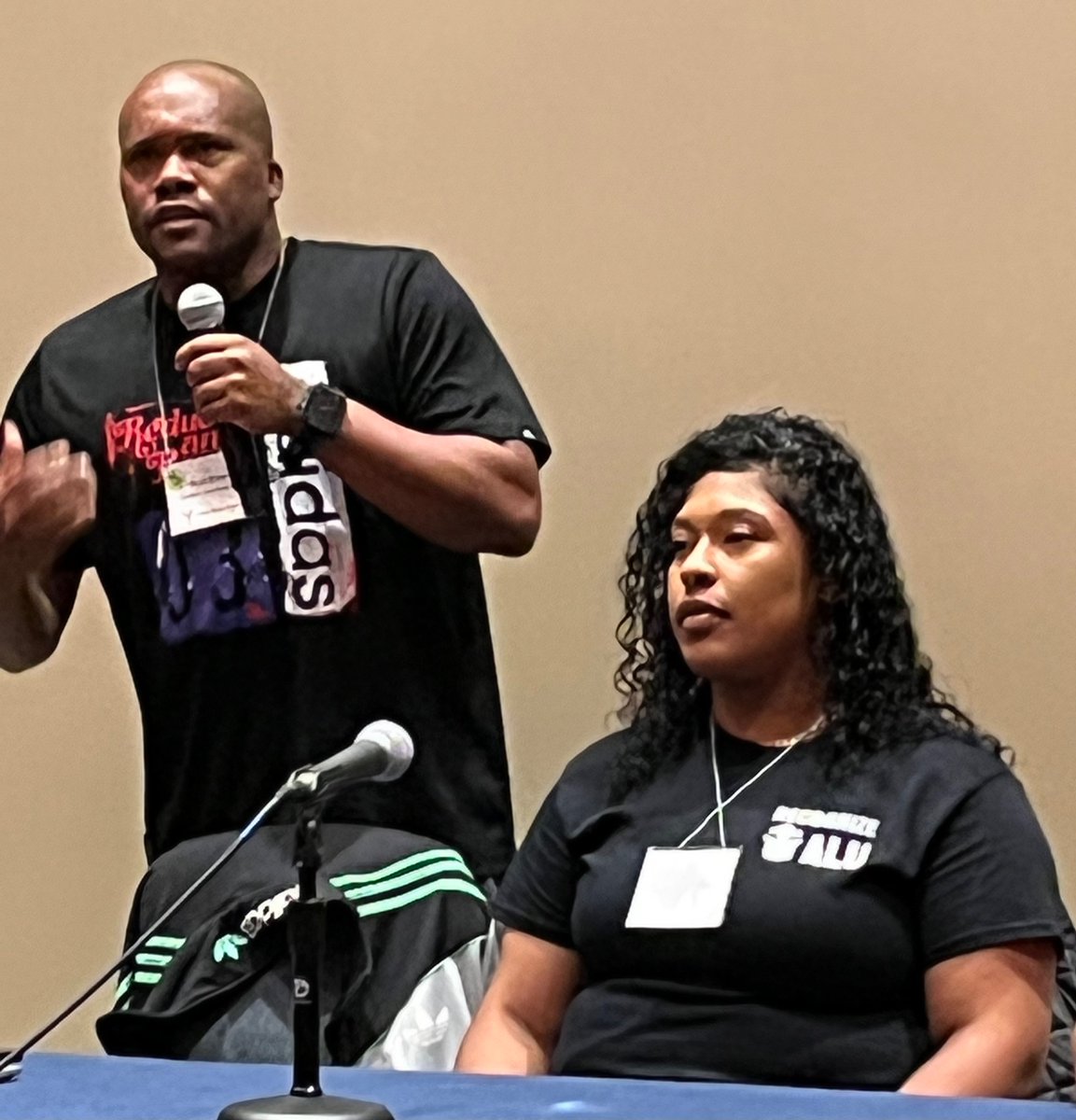sarahlazare's tweet image. “When our brothers and sisters won in New York, we said we couldn’t wait in the shadows anymore.” -Ryan Brown, Carolina Amazonians United for Solidarity and Empowerment #LaborNotes2022