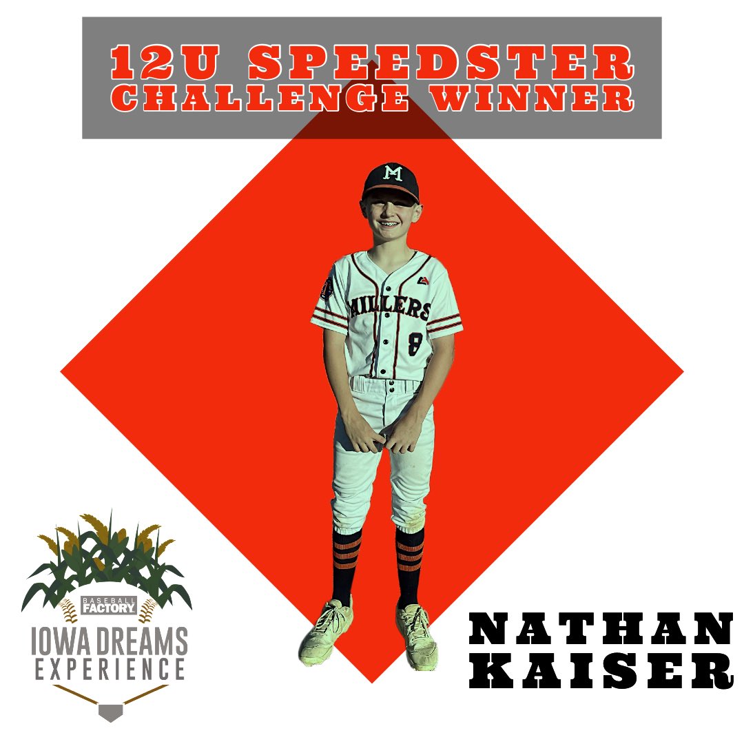 Nathan Kaiser has the wheels! Nathan was last night’s Speedster Challenge winner from last night’s 12U skills competition. <a href="/Baseballism/">Baseballism</a> <a href="/BaseballFactory/">Baseball Factory</a> #dreamitplayitbelieveit #swingforthestalks