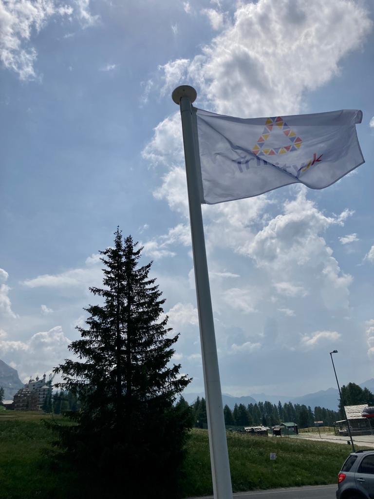 TrinityIntEd's tweet image. The flag is flying over Sestriere, Italian Alps, on our first day of the summer journey. Hoping for a successful summer with happy kids going him safely, smiling from ear to ear. Thanks to Rosario and Magda
