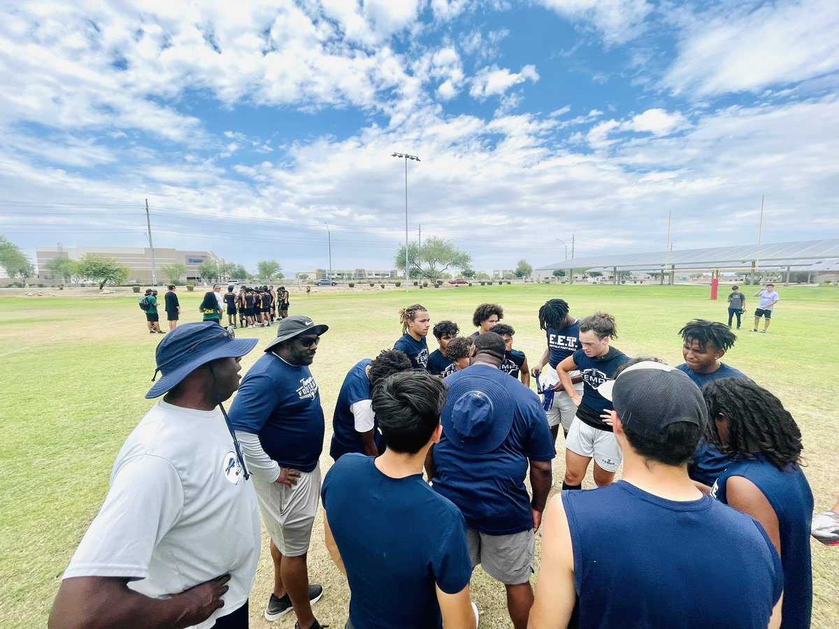 TempeFootball's tweet image. Thank you @DysartFootball for hosting your Demon Classic 7 on 7 &amp;amp; all the hospitality. Our boys had a hell of a day but came up one game short to a well coached @PeoriaPantherFB team. 

#repsandproduction