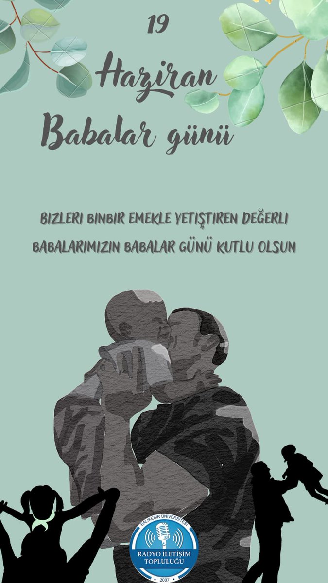 19 Haziran Babalar günü kutlu olsun.
#babalargunu #Baba <a href="/balikesiruni/">Balıkesir Üniversitesi / Balıkesir University</a> <a href="/ozgur_yilmaz/">➰ 𝕆𝕫𝕘𝕦𝕣 𝕐𝕀𝕃𝕄𝔸ℤ ➰</a>
