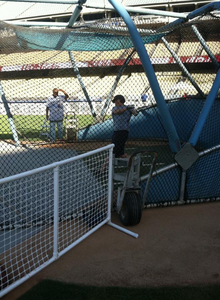 agr_dodgers22's tweet photo. 9 years ago I got to take BP at Dodger Stadium and throw in the bullpen. Yes I was living out my 10 year old dreams. #JustABigKid #Dodgers https://t.co/PCOUPHzruY