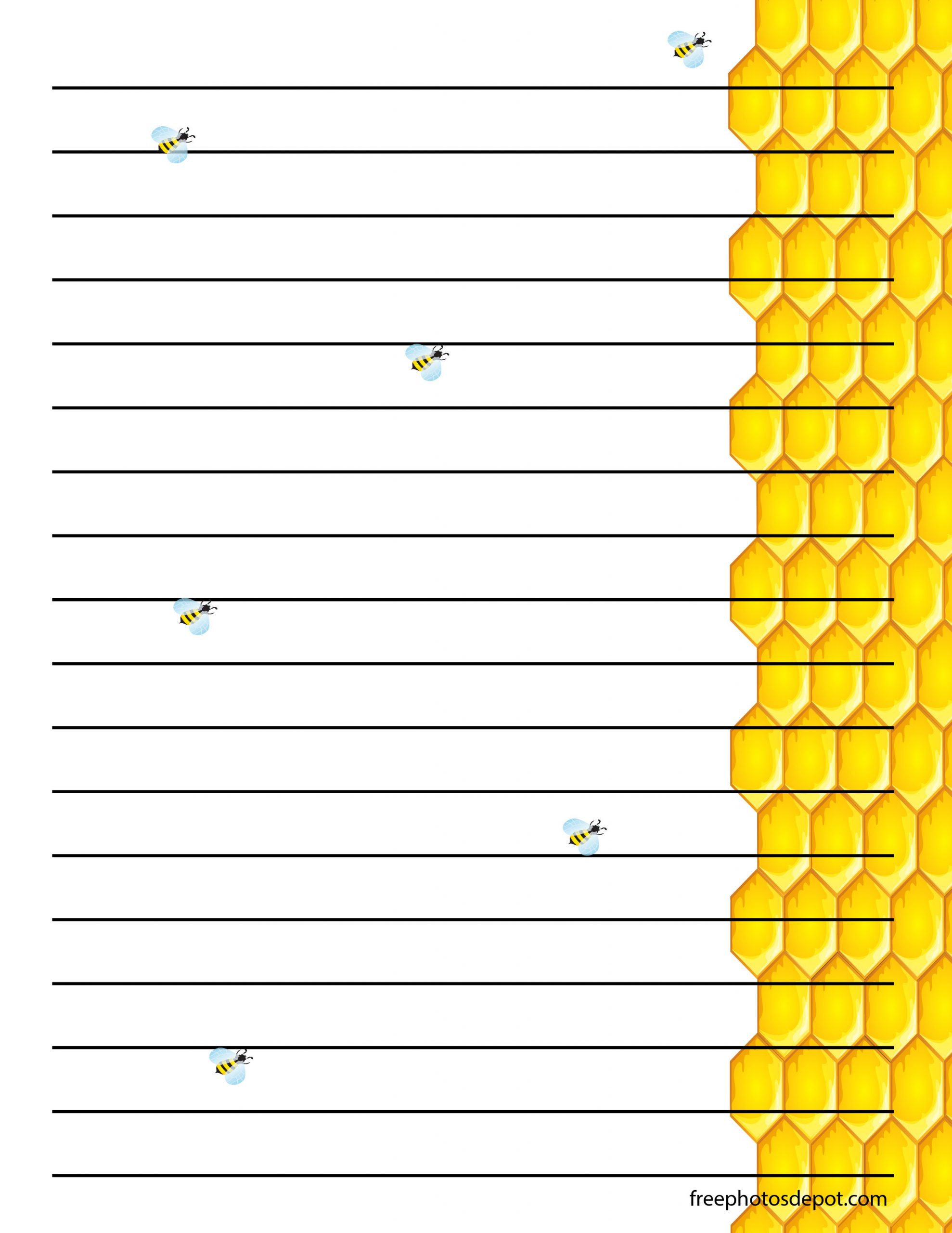 SouthernHomemadeables (@S_Homemadeables) / X for Free Printable Bee Writing Paper