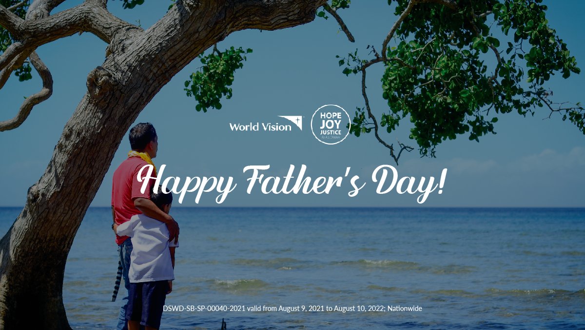 worldvisionph's tweet photo. "Happy confident children are raised by loving and compassionate Fathers."  😉
Hear! Hear! To all Father's out there! We pray that you continue to inspire your children to reach their full potential. https://t.co/bXj4pv8vZE