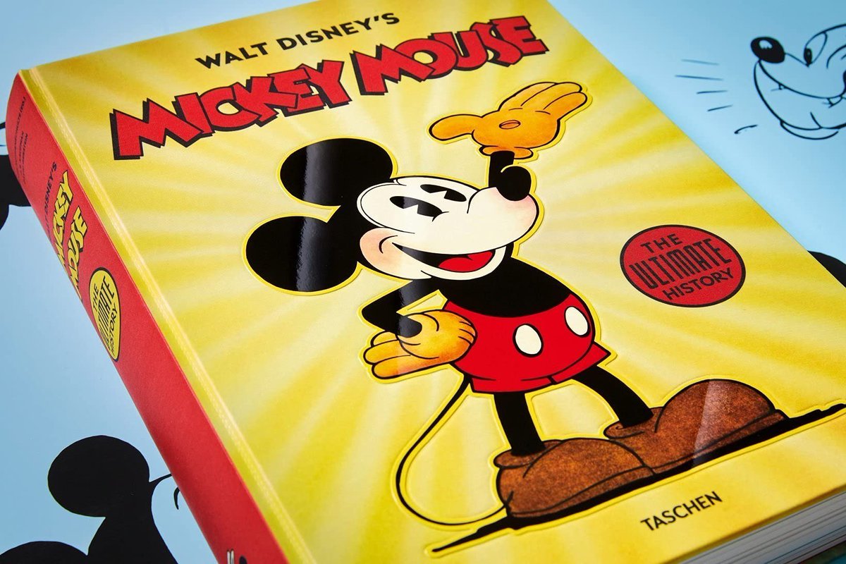 Wario64's tweet photo. Walt Disney's Mickey Mouse. The Ultimate History hardcover book is $90.66 on Amazon after listed coupon (54% off, 496 pages) https://t.co/Y0NjmbSdfl #ad https://t.co/DVrwPmiNX2