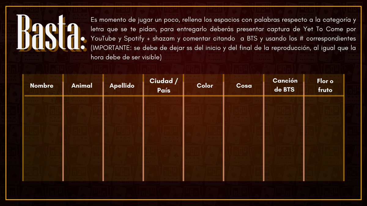 RMexico_'s tweet photo. 🕵️BT21: Lost My Way🕵️

Pónganle BASTA a los misterios y sigamos en el camino para encontrar al culpable de la desaparición de BT21 😑🔎

Letra: J 💜

Se juega por: ✨85 puntos ✨

¡No olviden las reglas del juego! 🔥
#LostBT21 #AgenteH  @BTS_twt - YY🐻 https://t.co/Ra8dBGOCfs