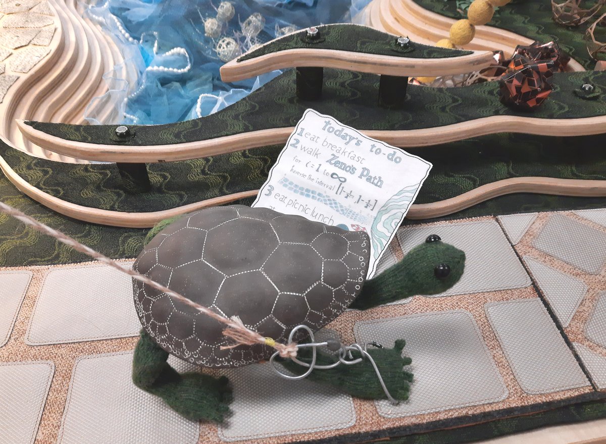 <a href="/JessicaKSklar/">Jessica K. Sklar</a>’s turtle, Tess, who learns about infinity on her way to Integral Hill, had big fans at the <a href="/CPNAS/">CPNAS</a> &amp; <a href="/SEECstories/">SEEC</a> Family Day at <a href="/theNASciences/">National Academy of Sciences</a>. Kids love turtles! The #mathemalchemy installation’s fun characters help young &amp; old children connect with math. #mathart