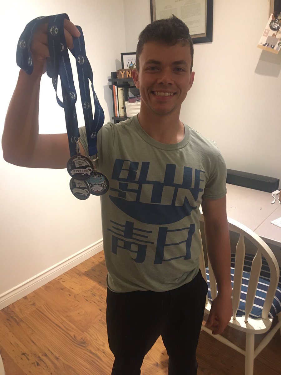 AdrianThow's tweet photo. Great #FathersDay2022 weekend at the #navyrun2022 for the 10km and kids fun run:)
#PB breaking 37’ earning third overall and second for my age group. #Grateful for the family support and love https://t.co/OgGEZbyxAU