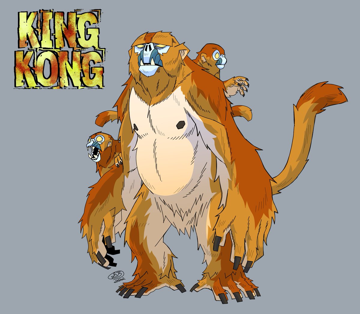 「King Kong and kids 」|Takuのイラスト