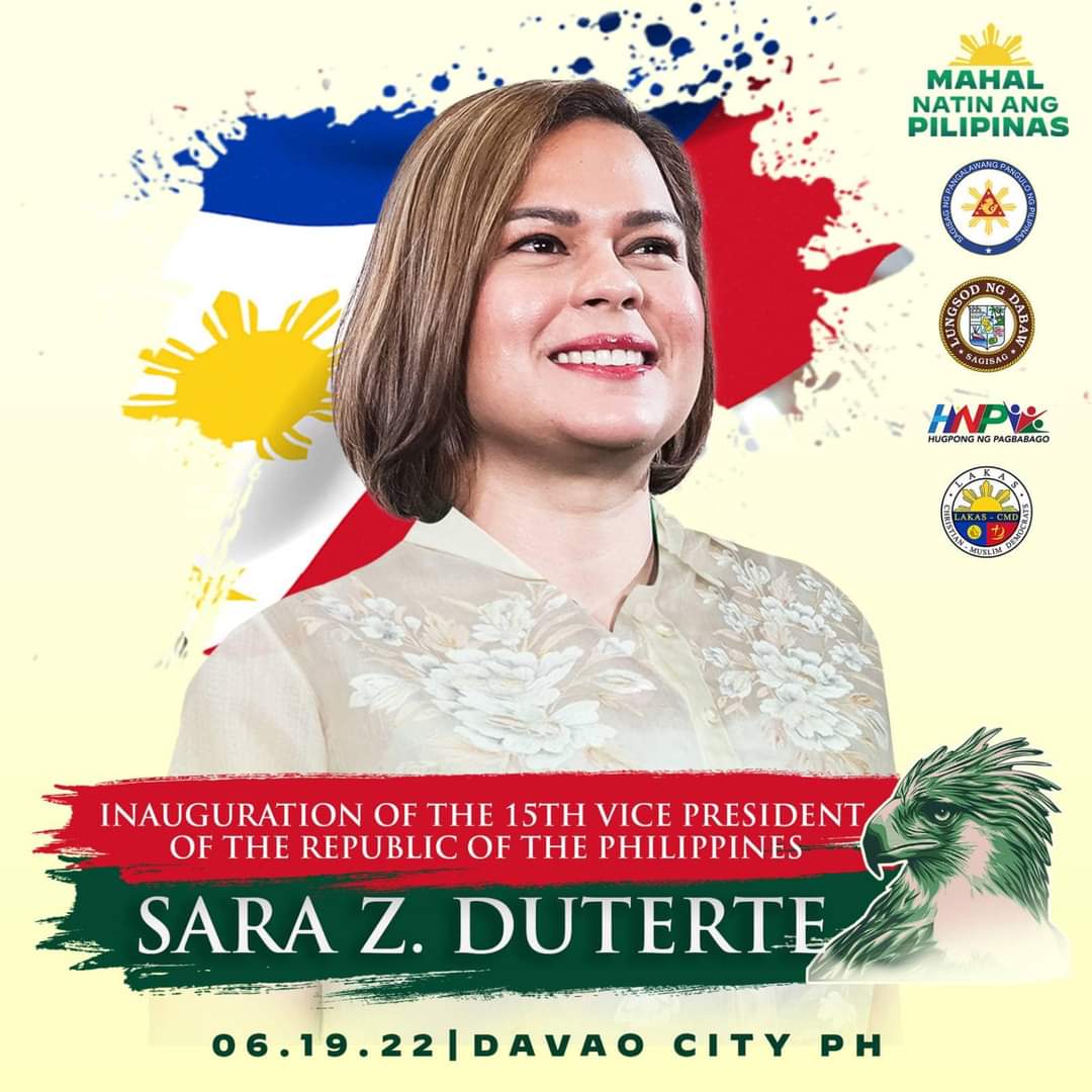 JUNE 19, 2022: IT'S A TRIPLE CELEBRATION IN DAVAO CITY

1. Inday Sara's oathtaking as newly-elected VP
2. Father's Day (with PRRD, of course)
3. Victory for the #32MillionStrong who voted for Inday Sara, Davao City's outgoing Mayor

#OurVPSaraDuterte