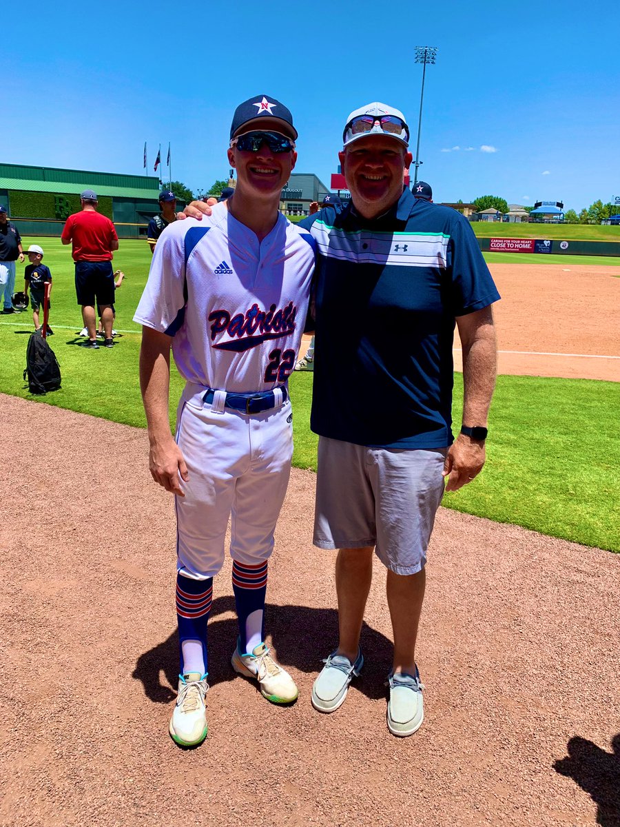 Great day watching @CalebCJ22 throw in the @THSBCA All-Star Game. Going to miss writing his name in the lineup, but I know he has big things in his future @PJCBaseball and beyond. Go chase big dreams Caleb I will be cheering you on all the way!!!