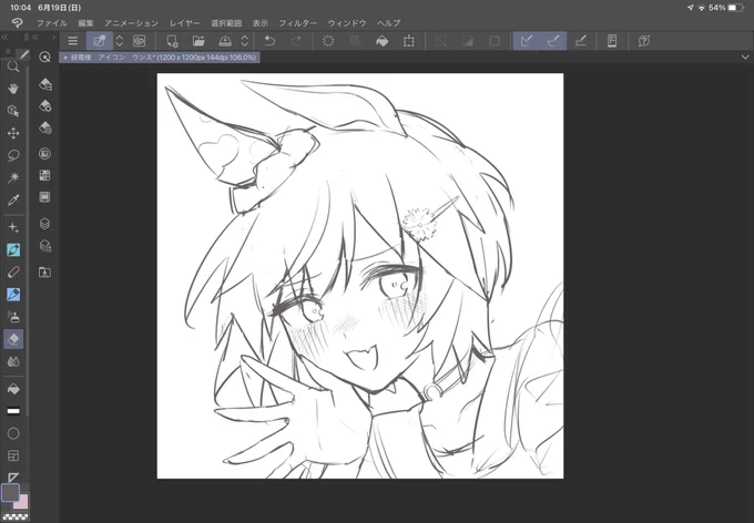 ご依頼のウンス描いてる 