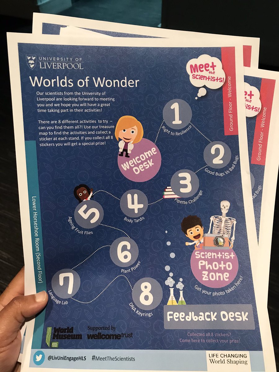 HamidAzlinda's tweet photo. Meet The Scientists‼️
Our scientists from the University of Liverpool are having an event today at World Museum Liverpool.

#MeetTheScientist
#museum
#worldmuseumliverpool
@LivUniEngageHLS https://t.co/byMGLk4zYb