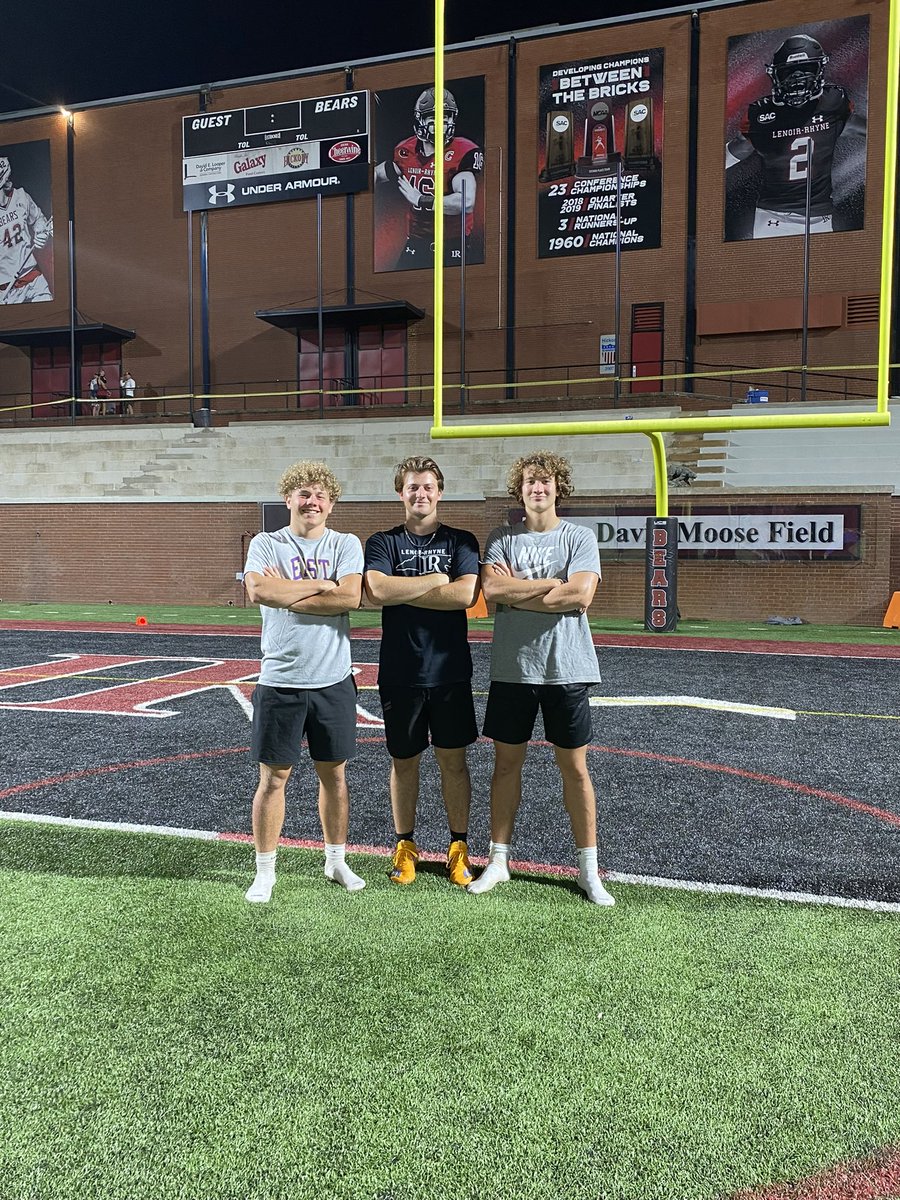 Thank you <a href="/LRBearsFootball/">Lenoir-Rhyne Football</a> for having me at the June 17th prospect camp. It was a pleasure to be coached by <a href="/Coach_CPadilla/">Caleb Padilla</a> and other members of the coaching staff. <a href="/TheGMHSFootball/">The Garner High School Football</a> <a href="/BaconOl/">Coach Bacon_OL-DL</a> @CoachBern_Evan @Pcbro0 <a href="/CoachFoster23/">Aaron Foster 👎🏾👎🏾</a> <a href="/coach_mjacobs/">Mike Jacobs</a> <a href="/T_Stephens25/">Tyler Stephens</a> <a href="/MarcusSosebee/">Marcus Sosebee</a>