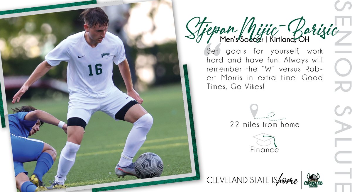 CSU_Athletics's tweet photo. Today's #SeniorSalute features

💚 Jacob Humphreys
💚 Meg Rossouw
💚 Stjepan Mijic-Barisic
💚 Zak Supelak

You will Bleed Green forever &amp; always remember #CleStateIsHome https://t.co/9Za9fmzyTZ