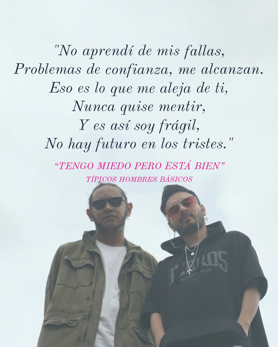 tipicoshombresb's tweet photo. ✨Si preguntan lo que piensas, se que piensas en mí…
--
#TengoMiedoPeroEstaBien disponible en todas las plataformas digitales. 💫
🎬YouTube: https://t.co/o7jW0iRkm6
🎧Spotify: https://t.co/Lf8h2VDNiH https://t.co/tp7qQGPWwG