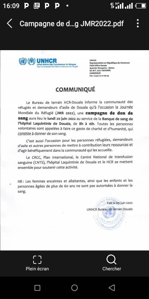 DimitriMbaya's tweet photo. @France24_fr Un programme de mepri pour les réfugiés de Douala etabli par le bureau de hcr Douala pour la journée mondiale des réfugiés il y a pas de considération pour les réfugiés de Douala https://t.co/jjF2ygmXGt