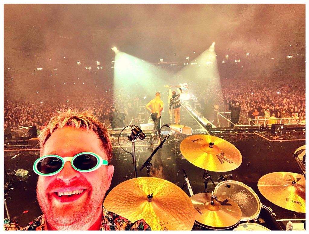 DanielPlatzman's tweet photo. Milton Keynes, y’all stayed with us through that rain like champs.  We are forever bonded, thanks for being awesome https://t.co/ufVMUIpGIa